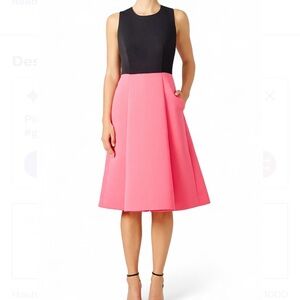 Kate Spade Pink & Black Colorblock Bow Dress (Size 4)